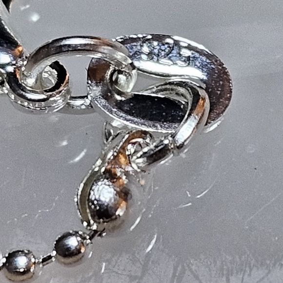 Mahogany Obsidian Silver Necklace - Picture 4 of 4